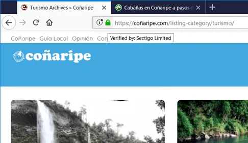 Coñaripe.com es seguro