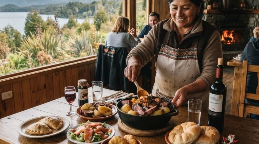Gastronomía típica del sur de Chile: dónde probar platos locales cerca de Coñaripe